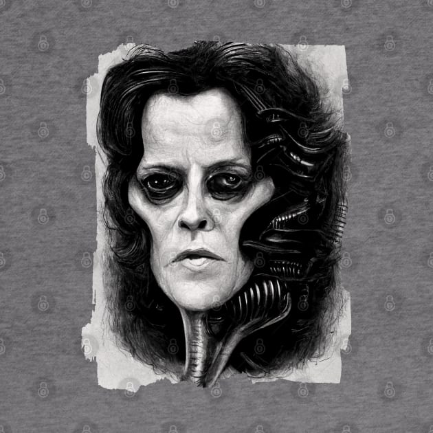 Sigourney Weaver Giger Style by TMBTM